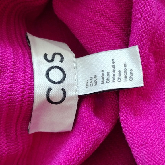 NWOT COS textured bandeau top. Purple. Size L. - Picture 7 of 10